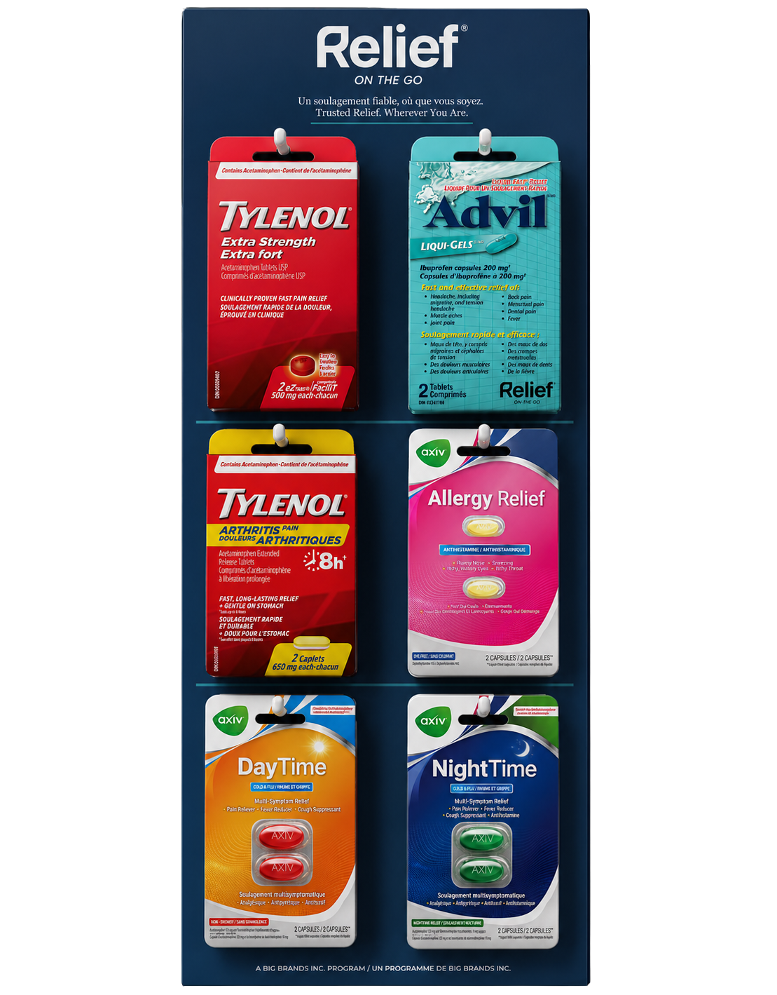 6-facing counter backboard display